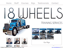 Tablet Screenshot of 18-wheels.ca